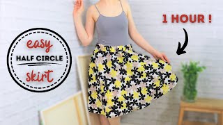 DIY Half Circle Skirt with Pockets Tutorial Part 1 [upl. by Llieno]