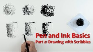 Pen and Ink Beginners PART 2  How to Draw Fantastically by Scribbling with Ink [upl. by Lav904]