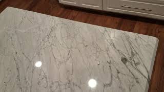 Carrara Marble Countertop Restoration [upl. by Lyndon]