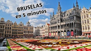 ✔️ BRUSELAS en 5 min 4K 🟡 TOP 10 lugares imprescindibles  Bélgica [upl. by Zakaria]