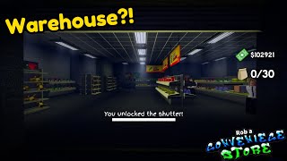 The WAREHOUSE UPDATE Is HUGE Rob a Convenience Store Simulator Roblox [upl. by Can]