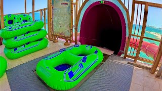 Amazing Water Coaster Slide at Meryal Waterpark Qatar [upl. by Allbee116]