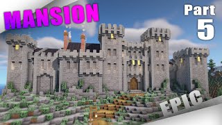 How To Build a Survival Castle Mansion in Minecraft for 10 players PART 5 Ballroom and Bedrooms [upl. by Anayra]