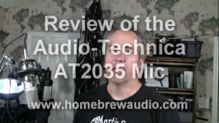 Review of The AudioTechnica AT2035 Large Diaphragm Condenser Microphone [upl. by Akkire]