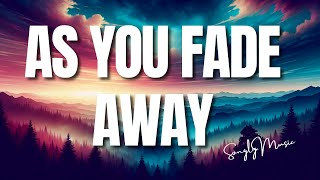 NEFFEX 📀 As You Fade Away Lyrics [upl. by Moureaux586]