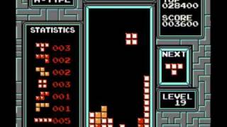 NES Tetris Delayed AutoShift technical demonstration [upl. by Lenahtan]