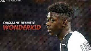 18 Year Old Ousmane Dembélé  Stade Rennais  Goals amp Skills [upl. by Euqirdor]