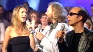 Immortality  CELINE DION amp The BEE GEES LIVE  Awesome Quality TOTP 1998 [upl. by Aitan689]