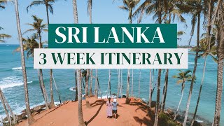 How to travel Sri Lanka in 2024  Ultimate 3 week Itinerary 🇱🇰 [upl. by Hamitaf]