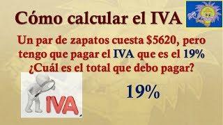 🤔 Cómo calcular el IVA Problema de Porcentajes  Juliana la Profe [upl. by Maure]