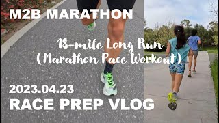 RACE PREP VLOG 20230423 SUB 310 PROJECT MARATHON PACE LONG RUN M2B MARATHON OJAI TO VENTURA [upl. by Phia]