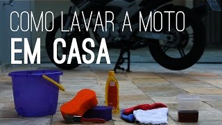 Como lavar a moto em casa [upl. by Sivrep]