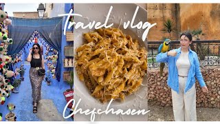 احسن سفرية مع ماما و ختي لشفشاون 😍😍 و اخيرا كليت اكل خالي من الغلوتين فالمطعم 👌😍 travel vlog ♥️ [upl. by Nrojb]