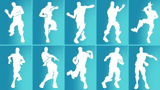 Most Iconic Fortnite Dances amp Emotes Scenario Groove Jam Orange Justice Billy Bounce Smooth [upl. by Anyrb]