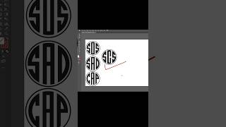 Make your Monogram Logo with 12 lines  Logo Design in Adobe Illustrator shorts [upl. by Maureen]