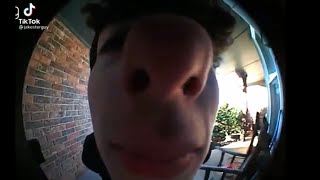 Ring video doorbell tiktok meme  aroma therapy Jakesterguy sniffing ring doorbell [upl. by Ennadroj]