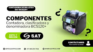 Componentes de la contadora de billetes BC5120  Satpcs [upl. by Anined837]