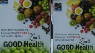 Good Health Capsules Multivitamin Multimineral Antioxidant With Vitamin C Soft Gelatin Capsules [upl. by Ttereve491]