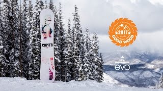 Best Snowboards of 20162017  CAPiTA Defenders Of Awesome  Good Wood Snowboard Reviews [upl. by Orsa]