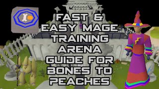 Fast and Easy guide to get bones to peaches from the mage training arena OSRS MOBILE [upl. by Pros612]