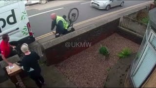 Instant Karma  UK  Angry Aldi Cyclist Vs DPD Delivery Driver  Bradford  Yorkshire 🇬🇧 [upl. by Ynnattirb]