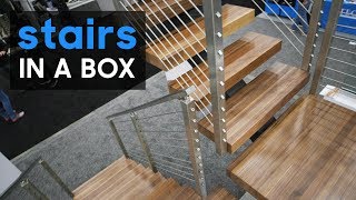 “Stairs in a Box” Shipped Straight to You  5 New Products from Remodeling and Deck Expo  Part 1 [upl. by Aicirtal]