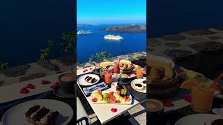 Santorini Greece 🇬🇷 beautifuldestinations europeantravel live veiw visitgreece greekislands [upl. by Barrie]