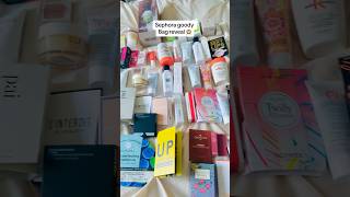 Sephora goody bag reveal freebies sephora uk manchester traffordcentre vlog youtubeshorts [upl. by Yrrad]