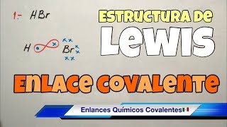 Esctructura de LEWIS Enlaces COVALENTES paso a paso [upl. by Hnid]