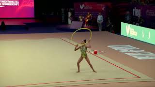 LYTRA Panagiota GRE  2023 Rhythmic Worlds Qualifications HO Individual [upl. by Nimajeb]