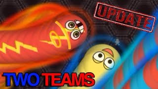 Wormateio UPDATE New Game Mode 2 TeamsArena Wormateio Epic Gameplay [upl. by Harman]