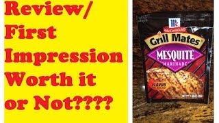 McCormick Grill Mates Mesquite Marinade  Review amp First Impression [upl. by Morita]