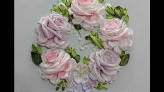 Самый подробный мастеркласс по Вышивке лентами розы embroider a ribbon rose 如何绣带玫瑰 роза из лент [upl. by Aihsela]