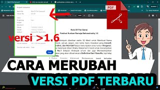 Cara Melihat Versi Pdf 16 [upl. by Jeffrey]