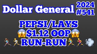 2024541😱Dollar General Couponing🏃🏽‍♀️🏃‍♂️RUNRUN‼️PEPSILAYS‼️112 OOP‼️Must Watch👀👀 [upl. by Ortrude320]