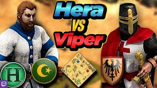 Turks vs Teutons  1v1 Arabia  vs Viper  AoE2 [upl. by Adeirf134]