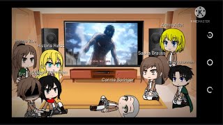 Past Aot react to Eren first Transformation Scene Part 1 [upl. by Quintin]