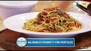 Fideos con vegetales salteados [upl. by Michal659]