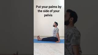 Dandasana दण्डासन   Staff Pose  Yoga For Flabby Arms amp Hands  How to do Dandasana shorts [upl. by Ahsiyk]