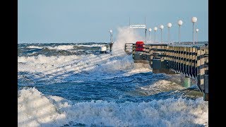 Sturmflut an der Ostsee in Kühlungsborn  Zeetje [upl. by Helsa441]