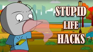 Dumbest Life Hacks Ever  Angry Prash [upl. by Noremmac]