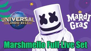 4K  Marshmello Full Live DJ Set  Universal Studios Orlando Mardi Gras 2022 [upl. by Coffee]