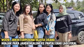 WOOWPARA JANDA DIAJAK HEALING KE PANTAI OLEH PENGUSAHA SUKSES ASAL JAKARTA [upl. by Merci174]