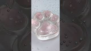 FUFUSQUISHY ASMR 🩷🐱800g Giant Pink Transparent Cat Paw [upl. by Gratianna703]