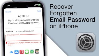 How to Recover Forgotten Email Password on iPhone iOS 16 [upl. by Anelam537]