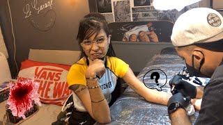 Getting My Forearm Tattoo vlog  Bindisha Balloo [upl. by Aliahkim968]