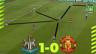 TACTICAL ANALYSIS NEWCASTLE 10 MANCHESTER UNITED  EDDIE HOWE VS TEN HAG [upl. by Trudnak942]