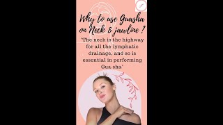 Gua Sha Technique Neck in 5 Easy Steps  Easy Gua Sha Neck and Jawline Tutorial  Gua Sha Shorts [upl. by Ynittirb]