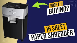 Bonsen 10 Sheet VS 16 Sheet Shredder Review [upl. by Fauch184]