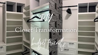 DIY Closet Transformation 2024  budget Friendly  Viral target bookshelf closet  Marlashell [upl. by Gregorio47]